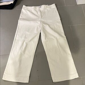 PAIGE Women's white Wide Leg Jeans